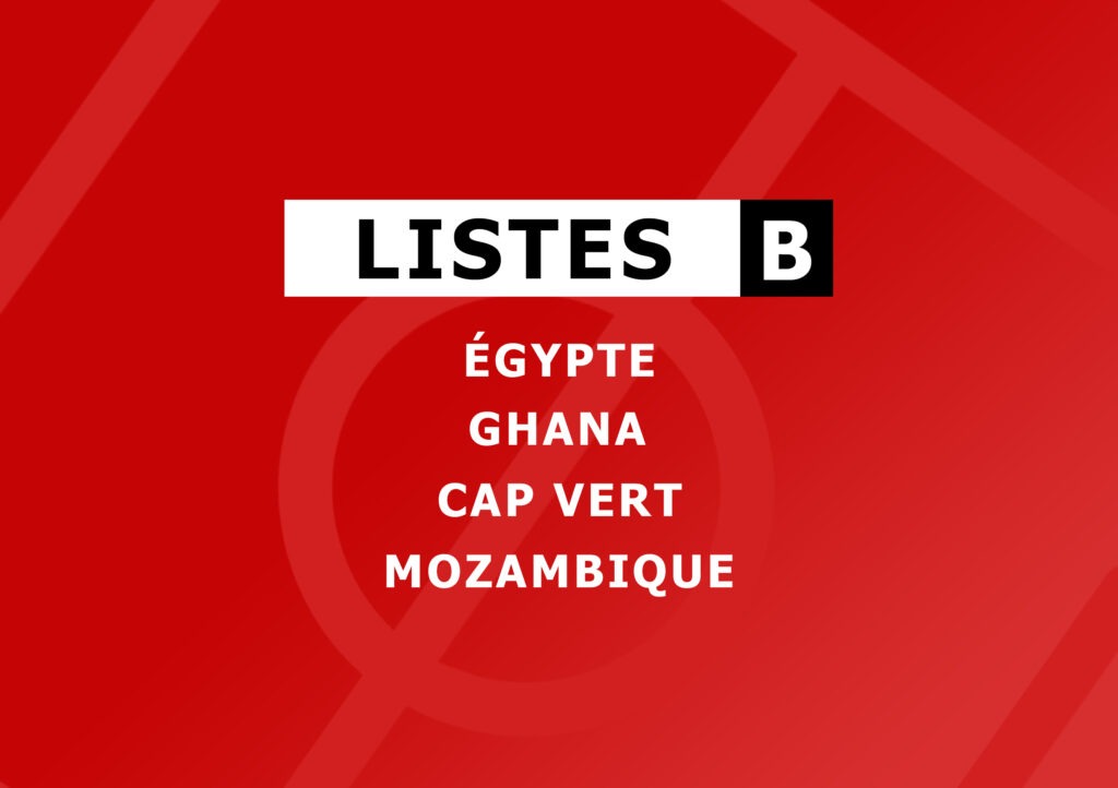Article : BABIFOOT : les listes du groupe B