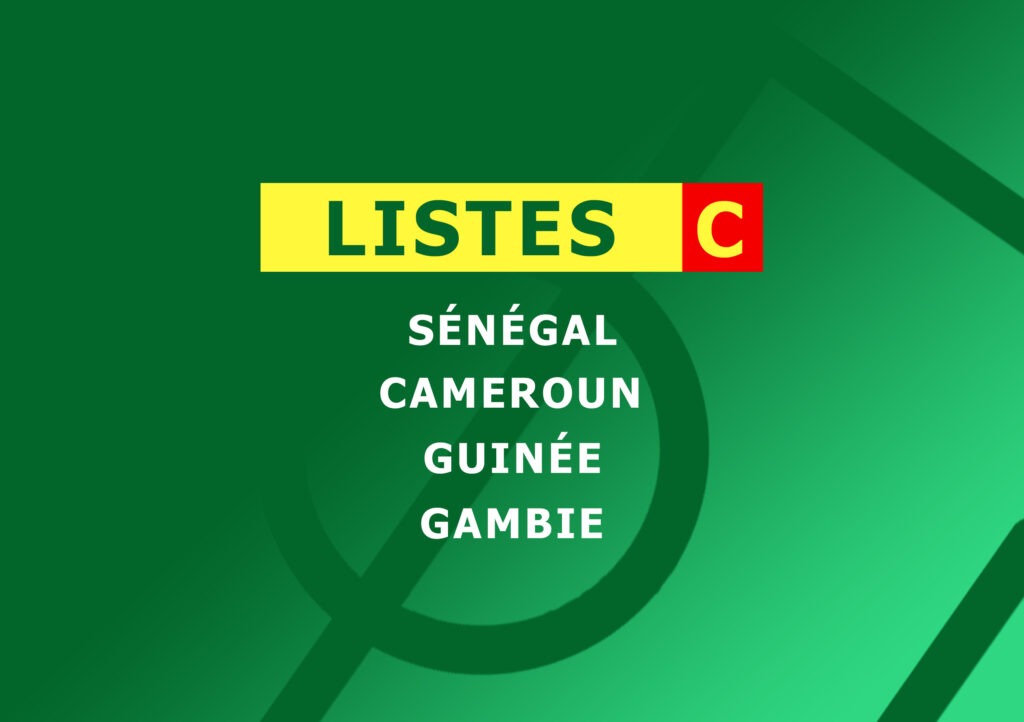 Article : BABIFOOT : les listes du groupe C